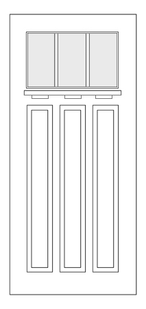545 3 Lite Wood Bar